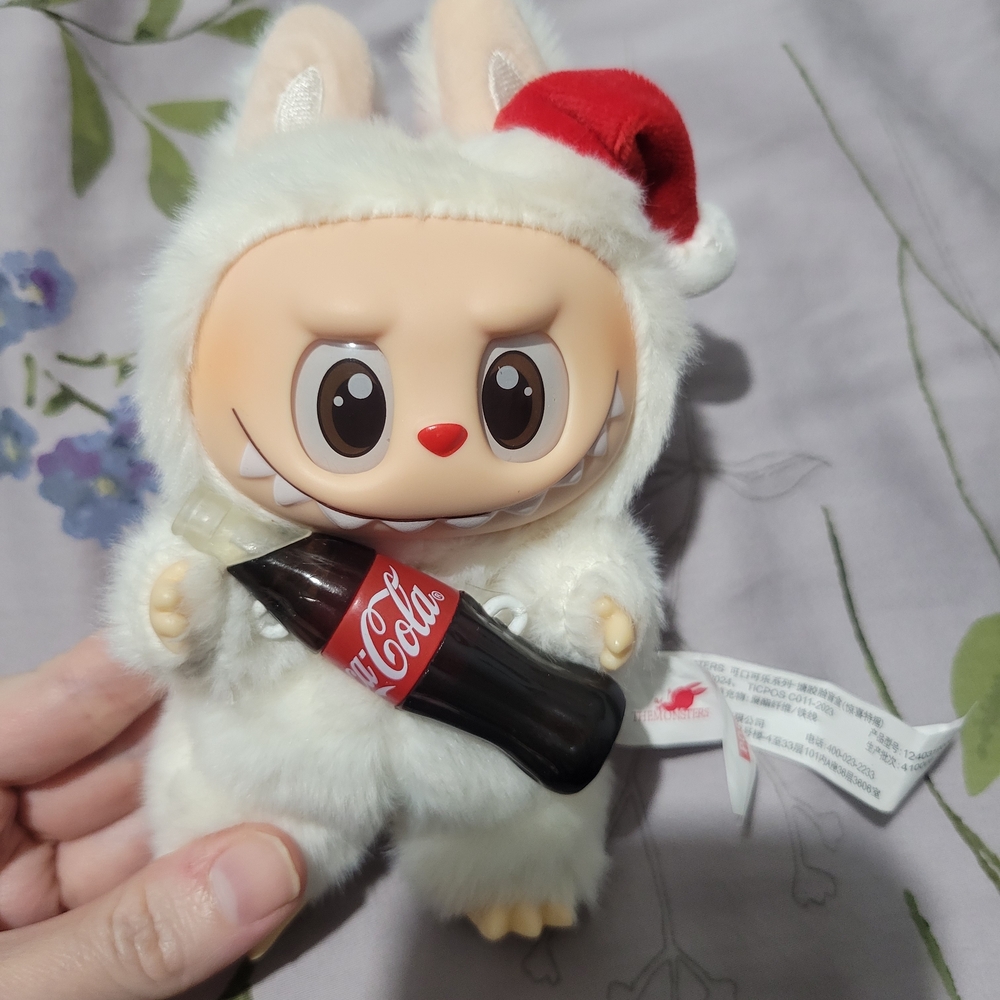 Coca Cola Plush Toy with Red and White Details